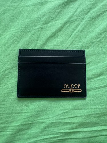 Portacarte gucci pelle nera - gucci, in