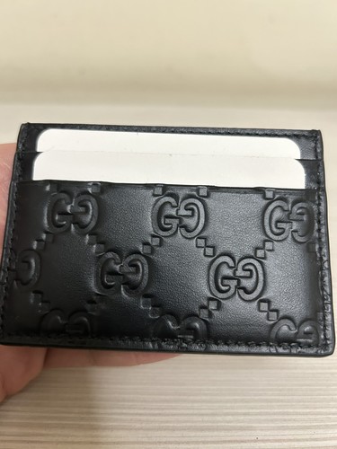 Portacarte gucci nero monogram - nero,
